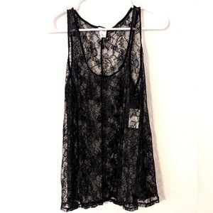 EXPRESS Black Lace tank - Lg